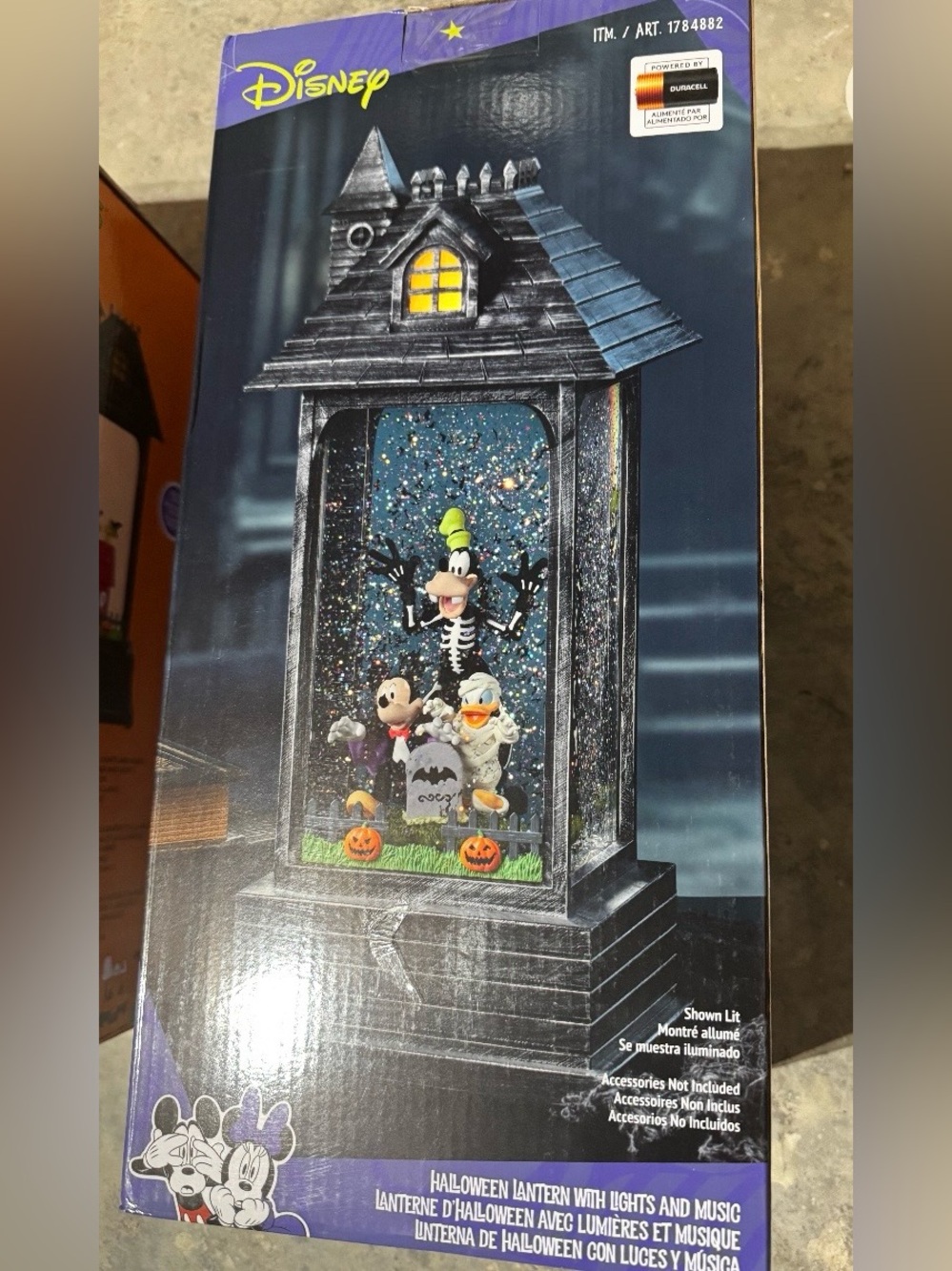 Disney Halloween Lantern Mickey Minnie Goofy Donald Musical Light Up RARE